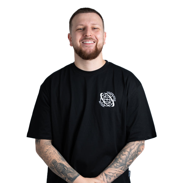 T-Shirt mit weißem Logo (Premium)