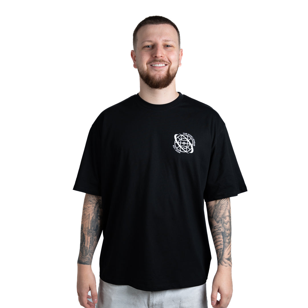 T-Shirt mit weißem Logo (Premium)