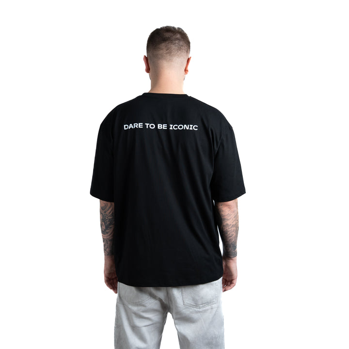 T-Shirt mit weißem Logo (Premium)